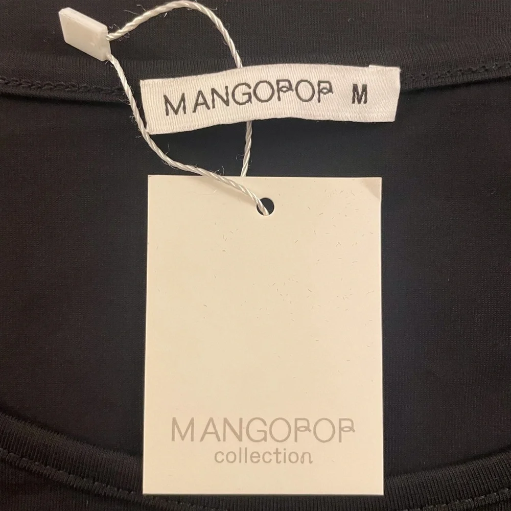 Mangopop Long Sleeve Bodysuit Black Size Medium - Picture 6 of 15